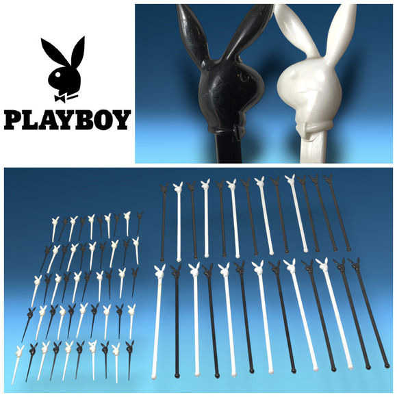 Vintage 70's Lot 76 x Playboy Bunny Club Cocktail Stirrers Swizzle Sticks Picks - Picture 1 of 9
